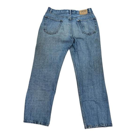 Signature Levi Strauss Jeans Mens 36x30 Regular Fit Distressed Denim Workwear - Picture 10 of 12